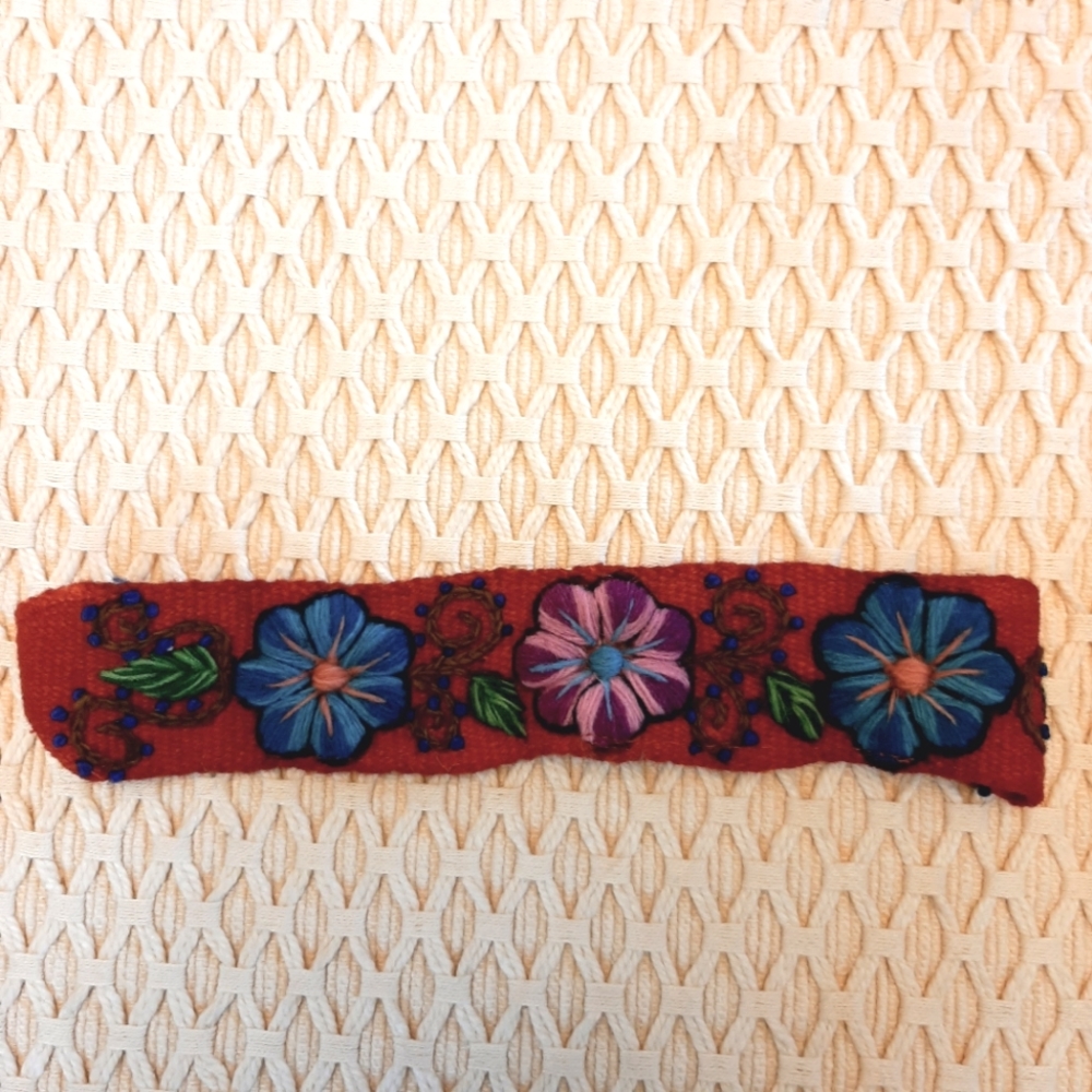 Embroidered Handmade Headband From Peru